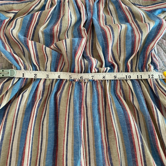 Scoop Off The Shoulder Linen Blend Dress - Picture 12 of 14